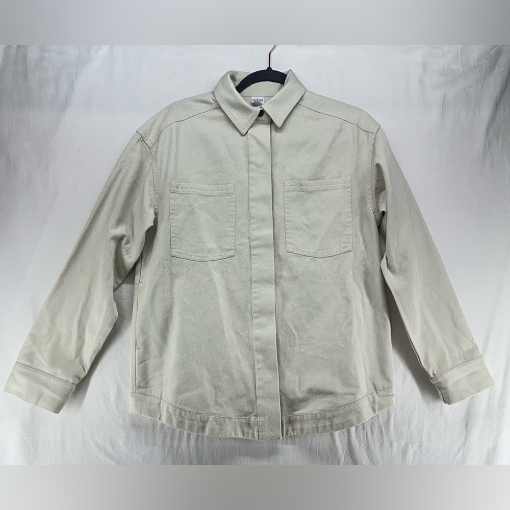 Melrose and Market Women Jacket Shacket Cream Size XS